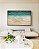 Quadro Horizontal Mar de Águas Cor Turquesa e Areia Clara Natureza Canvas Moldura - Imagem 2