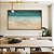 Quadro Horizontal Mar de Águas Cor Turquesa e Areia Clara Natureza Canvas Moldura - Imagem 1