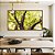 Quadro Horizontal Floresta Árvores Folhas Verdes e Claridade do Sol Arte Canvas Moldura - Imagem 1