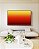Quadro Horizontal Abstrato Degradê Cores Amarelo Laranja Arte Canvas Moldura - Imagem 3