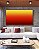 Quadro Horizontal Abstrato Degradê Cores Amarelo Laranja Arte Canvas Moldura - Imagem 4
