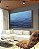 Quadro Horizontal Mar Alto Oceano Azul Vivo Natureza Arte Canvas Moldura - Imagem 1