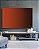 Quadro Horizontal Abstrato Degradê Laranja Telha Marrom Arte Canvas Moldura - Imagem 3