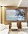 Quadro Horizontal Mar Azul e Praia com Pedras Natureza Arte Canvas Moldura - Imagem 2