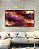 Quadro Horizontal Abstrato Roxo Vermelho Vinho com Efeito Arte Canvas Moldura - Imagem 3