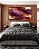 Quadro Horizontal Abstrato Roxo Vermelho Vinho com Efeito Arte Canvas Moldura - Imagem 5
