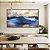 Quadro Horizontal Mar Azul Vivo Ondas Leves e Céu Claro Natureza Arte Canvas Moldura - Imagem 4