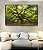Quadro Horizontal Árvore da Vida com Galhos Fortes Folhas Verdes Natureza Arte Canvas Moldura - Imagem 3