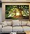 Quadro Horizontal Árvores da Vida Sob a Luz do Sol Natureza Arte Canvas Moldura - Imagem 2