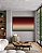 Quadro Horizontal Abstrato Degradê Vermelho Vinho Bege Cinza Arte Canvas Moldura - Imagem 5