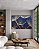 Quadro Horizontal Flor Dente de Leão Tons de Cobre e Azul Natureza Arte Canvas Moldura - Imagem 5