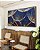 Quadro Horizontal Flor Dente de Leão Tons de Cobre e Azul Natureza Arte Canvas Moldura - Imagem 4