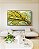 Quadro Horizontal Árvore com Folhas Verde Claro e Céu Limpo Turquesa Arte Canvas Moldura - Imagem 1