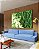 Quadro Horizontal Abstrato Ondulado em Tons de Verde Arte Canvas Moldura - Imagem 2