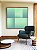 Quadro Quadrado Abstrato Geométrico Degradê Turquesa Arte Canvas Com Moldura - Imagem 3