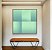 Quadro Quadrado Abstrato Geométrico Degradê Turquesa Arte Canvas Com Moldura - Imagem 4