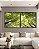 Duo de Quadros Quadrados Céu de Floresta Folhas Verdes Galhos Paisagem Natureza Canvas Moldura - Imagem 4