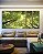Trio de Quadros Estilizados Céu de Floresta Folhas Verdes Galhos Paisagem Natureza Canvas Moldura - Imagem 4