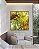Quadro Quadrado Luzes do Sol Árvores e Folhas Verdes Paisagem Canvas Moldura - Imagem 1
