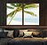 Duo de Quadros Coqueiro em Praia de Mar Azul Turquesa Natureza Canvas Moldura - Imagem 3