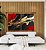 Duo de Quadros Arte Vermelho Preto Dourado Efeito Pintura Abstrato Canvas Moldura - Imagem 4