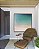 Quadro Quadrado Mar Azul Turquesa e Praia de Areia Clara Tropical Canvas Moldura - Imagem 2