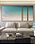 Trio de Quadros Estilizados Mar Azul Turquesa e Praia de Areia Clara Tropical Canvas Moldura - Imagem 5