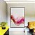 Quadro Vertical Arte Fluida Rosa Dourado Abstrato Ondas Canvas Com Moldura - Imagem 3