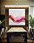 Quadro Quadrado Arte Fluida Rosa Dourado Abstrato Ondas Canvas Com Moldura - Imagem 2