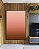 Quadro Vertical Abstrato Degradê Rosa Rosê Marrom Cobre Cores Canvas Moldura - Imagem 3