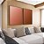Duo de Quadros Abstrato Degradê Rosa Rosê Marrom Cobre Cores Canvas Moldura - Imagem 1