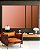 Trio de Quadros Estilizados Abstrato Degradê Rosa Rosê Marrom Cobre Cores Canvas Moldura - Imagem 3