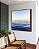 Quadro Quadrado Oceano Azul Mar Calmo Céu Claro Natureza Arte em Canvas Moldura - Imagem 5