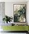 Quadro Vertical Abstrato Cores Verde Cobre Arte Fluída Canvas Moldura - Imagem 1