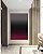 Quadro Vertical Abstrato Degradê Tons de Vermelho Vinho Arte em Canvas Moldura - Imagem 1