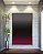 Quadro Vertical Abstrato Degradê Tons de Vermelho Vinho Arte em Canvas Moldura - Imagem 5