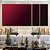 Trio de Quadros Estilizados Abstrato Degradê Tons de Vermelho Vinho Arte em Canvas Moldura - Imagem 5
