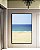 Quadro Vertical Mar Azul Céu Limpo e Praia de Areia Clara Arte Canvas Moldura - Imagem 4