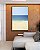 Quadro Vertical Mar Azul Céu Limpo e Praia de Areia Clara Arte Canvas Moldura - Imagem 1
