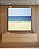 Quadro Quadrado Mar Azul Céu Limpo e Praia de Areia Clara Arte Canvas Moldura - Imagem 1