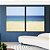 Duo de Quadros Mar Azul Céu Limpo e Praia de Areia Clara Arte Canvas Moldura - Imagem 3