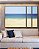 Trio de Quadros Estilizados Mar Azul Céu Limpo e Praia de Areia Clara Arte Canvas Moldura - Imagem 2