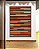 Quadro Vertical Abstrato Mosaico Listras Laranja Verde Turquesa Arte Canvas Moldura - Imagem 1