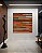 Quadro Quadrado Abstrato Mosaico Listras Laranja Verde Turquesa Arte Canvas Moldura - Imagem 3
