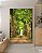 Quadro Vertical Estrada com Natureza Floresta Árvores Folhas Verdes Arte Canvas Moldura - Imagem 2
