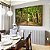 Duo de Quadros Estrada com Natureza Floresta Árvores Folhas Verdes Arte Canvas Moldura - Imagem 5
