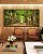 Trio de Quadros Estilizados Estrada com Natureza Floresta Árvores Folhas Verdes Arte Canvas Moldura - Imagem 2