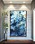 Quadro Vertical Abstrato Azul Dourado efeito Mármore Arte Canvas Moldura - Imagem 5