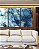 Trio de Quadros Abstrato Azul Dourado efeito Mármore Arte Canvas Moldura - Imagem 1