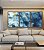 Trio de Quadros Abstrato Azul Dourado efeito Mármore Arte Canvas Moldura - Imagem 5